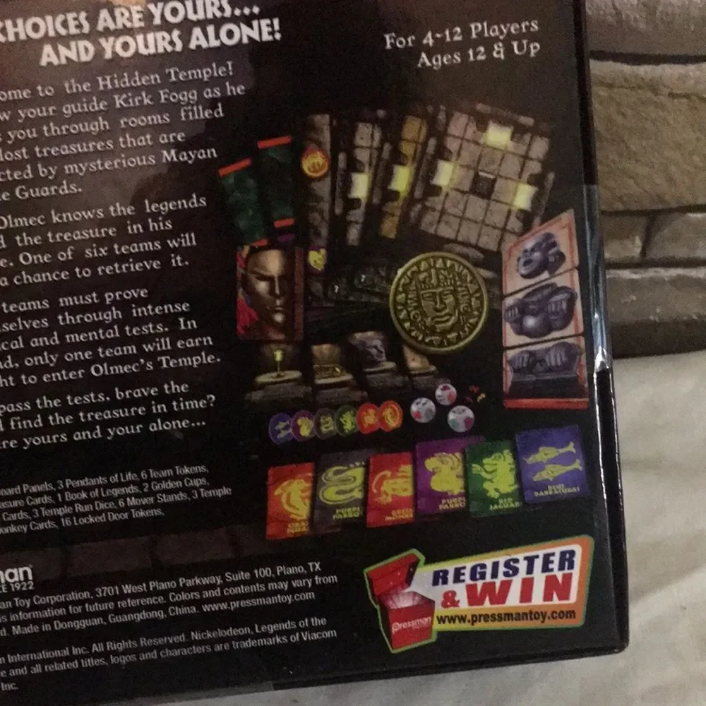 Legends of the Hidden Temple Game - Black